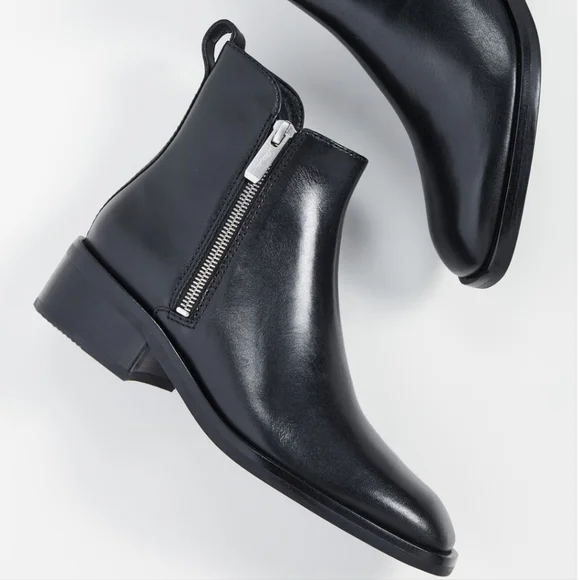 NWT$525 3.1 Phillip Lim Alexa Leather Ankle Bootie Dual Side Zippers Boots 38.5 - Picture 8 of 17